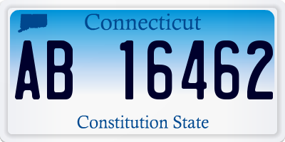 CT license plate AB16462