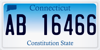 CT license plate AB16466