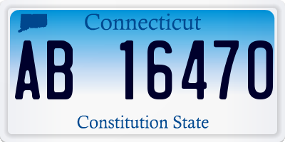 CT license plate AB16470