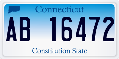 CT license plate AB16472