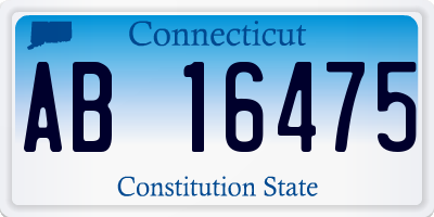 CT license plate AB16475