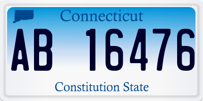 CT license plate AB16476