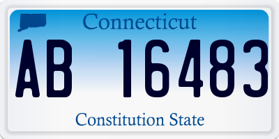 CT license plate AB16483