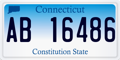 CT license plate AB16486