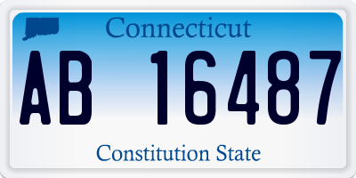 CT license plate AB16487