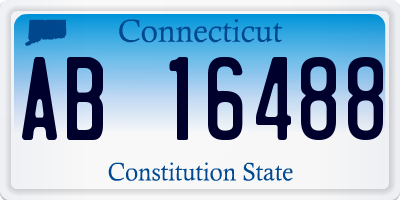 CT license plate AB16488