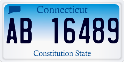 CT license plate AB16489