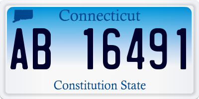 CT license plate AB16491