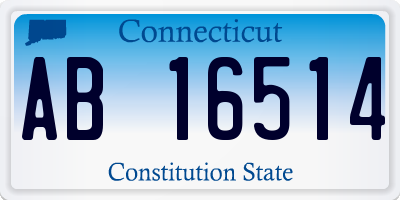 CT license plate AB16514