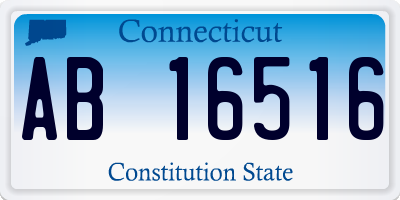 CT license plate AB16516