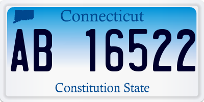 CT license plate AB16522