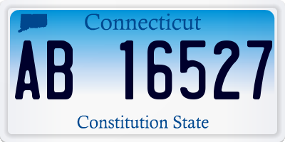 CT license plate AB16527