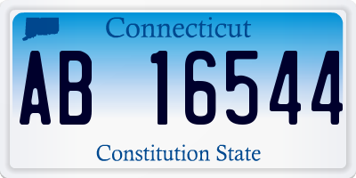 CT license plate AB16544