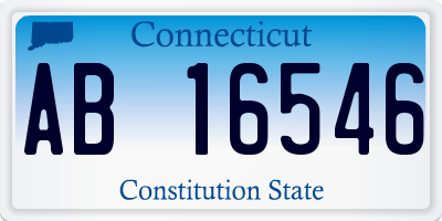 CT license plate AB16546