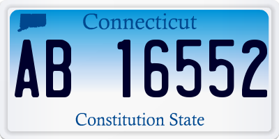 CT license plate AB16552