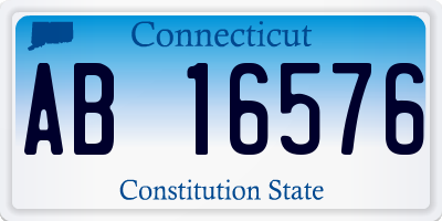 CT license plate AB16576