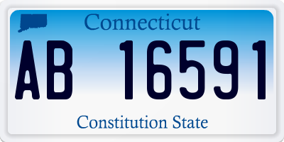 CT license plate AB16591