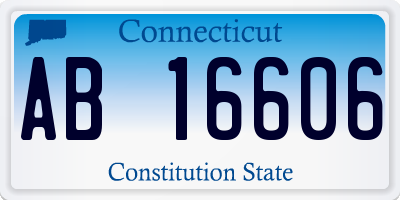 CT license plate AB16606