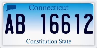 CT license plate AB16612