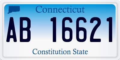 CT license plate AB16621