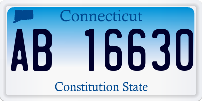 CT license plate AB16630