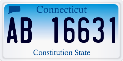 CT license plate AB16631