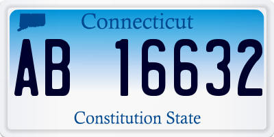 CT license plate AB16632