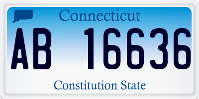 CT license plate AB16636