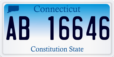 CT license plate AB16646