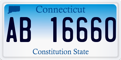 CT license plate AB16660