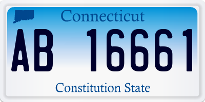 CT license plate AB16661