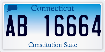 CT license plate AB16664