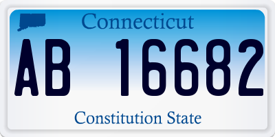 CT license plate AB16682