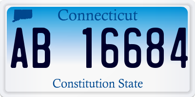 CT license plate AB16684