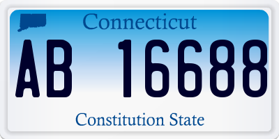 CT license plate AB16688