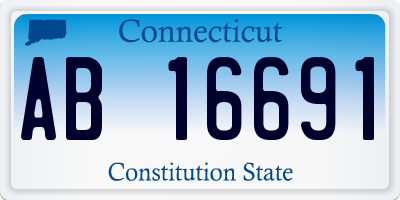 CT license plate AB16691