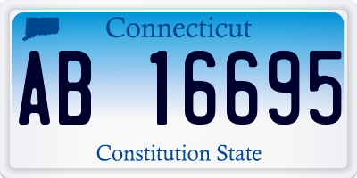 CT license plate AB16695