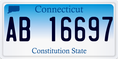 CT license plate AB16697