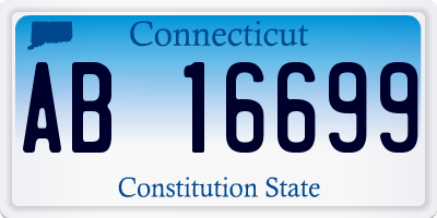 CT license plate AB16699