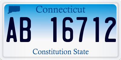 CT license plate AB16712