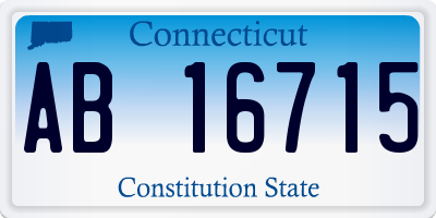 CT license plate AB16715
