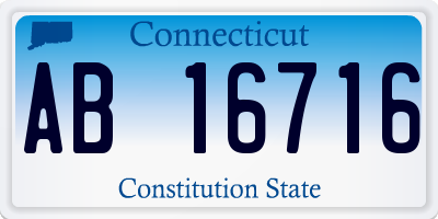 CT license plate AB16716