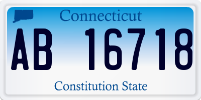 CT license plate AB16718