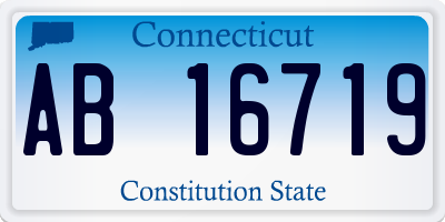 CT license plate AB16719