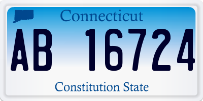 CT license plate AB16724