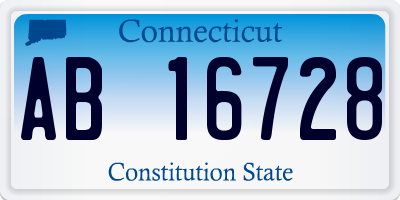 CT license plate AB16728
