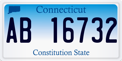 CT license plate AB16732