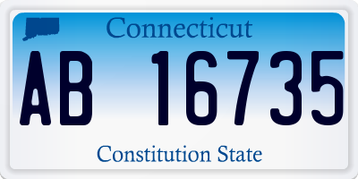 CT license plate AB16735