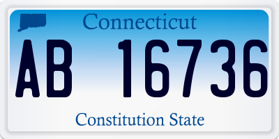 CT license plate AB16736