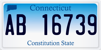 CT license plate AB16739